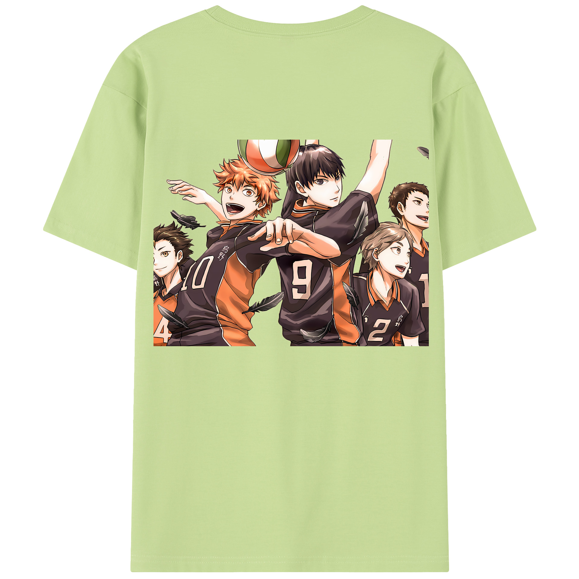 （画像用） ハイキュー!! Haikyu!! 綿100％半袖Tシャツ（背面プリント）